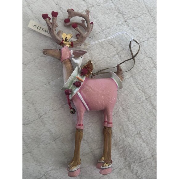 Patience Brewster Krinkles Ornament DASHAWAY CUPID Reindeer 08-30235 w/ box - Picture 7 of 8